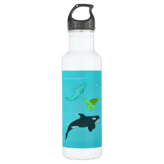 Sea Animals Stainless Steel Water Bottle