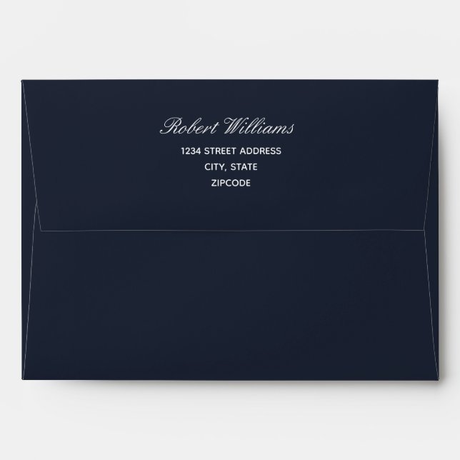 Sea Animals  | Wedding Personalized Envelope (Back (Top Flap))