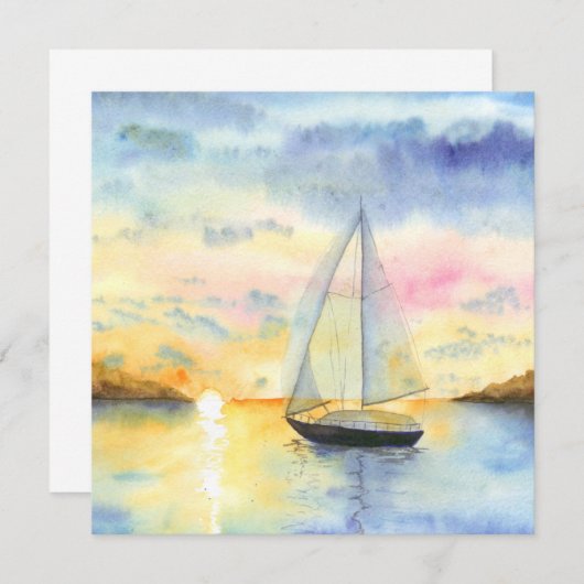 Sea at sunset (Front/Back)