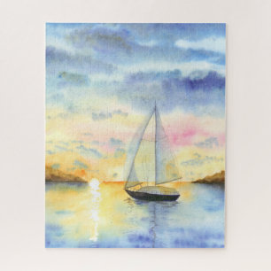 Sea at sunset jigsaw puzzle