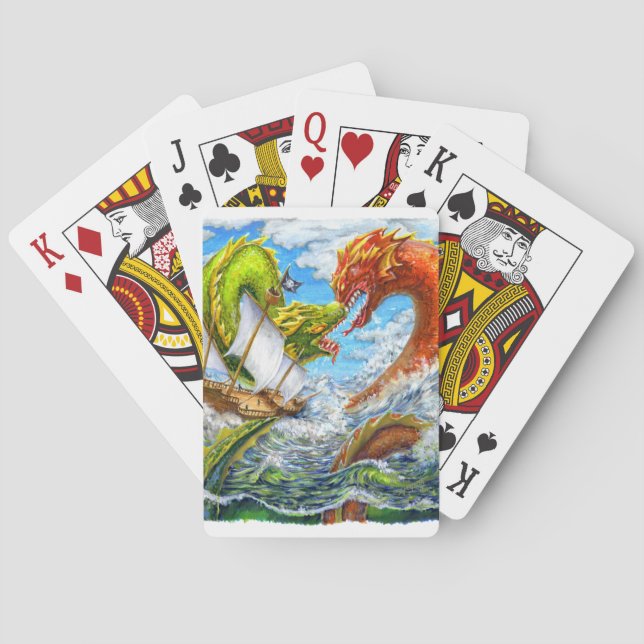 Sea Battle Poker Cards (Back)