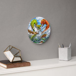Sea Battle Round Clock