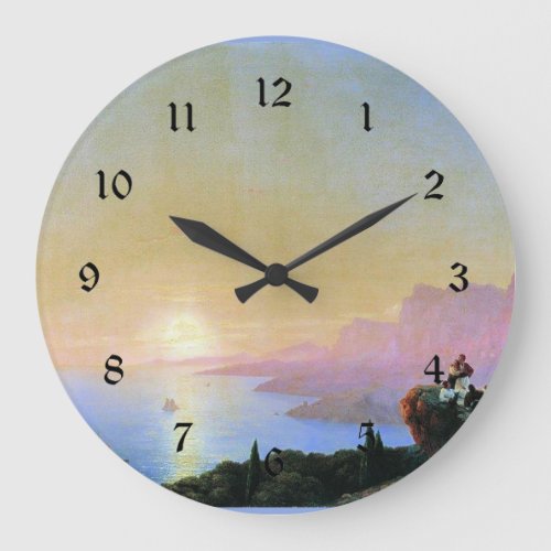 Sea Bay by Ivan Aivazovsky   Large Clock