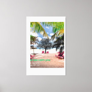 Sea Beach Art – Calm & Motivational Customizable Canvas Print