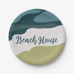 Sea Beach Birthday Paper Plates