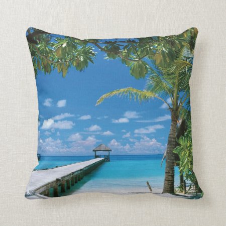 Sea Beach Ocean Scene Pillow