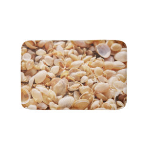 Sea Beach Shell: Summer Textured Background Bath Mat