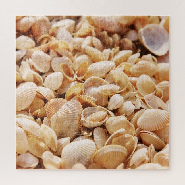 Sea Beach Shell: Summer Textured Background Jigsaw Puzzle (Vertical)