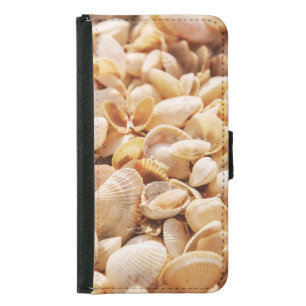 Sea Beach Shell: Summer Textured Background Samsung Galaxy S5 Wallet Case