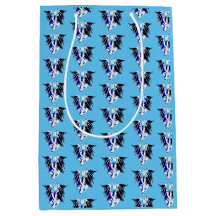 Sea Beast Dragon Ocean Leviathan Mythical Blue  Medium Gift Bag