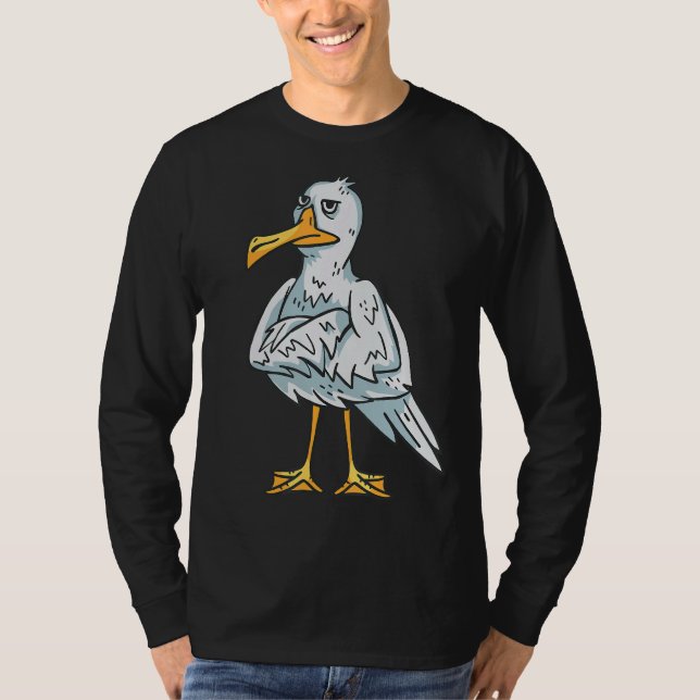 Sea Bird Angry Seagull T-Shirt (Front)