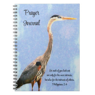 Sea Bird Art Bible Verse Faith Prayer Journal