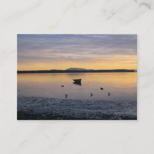 Sea Birds and Boat Business Card Template