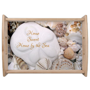 Sea Biscuit Sand Dollar Home Sweet Home Serving Tray