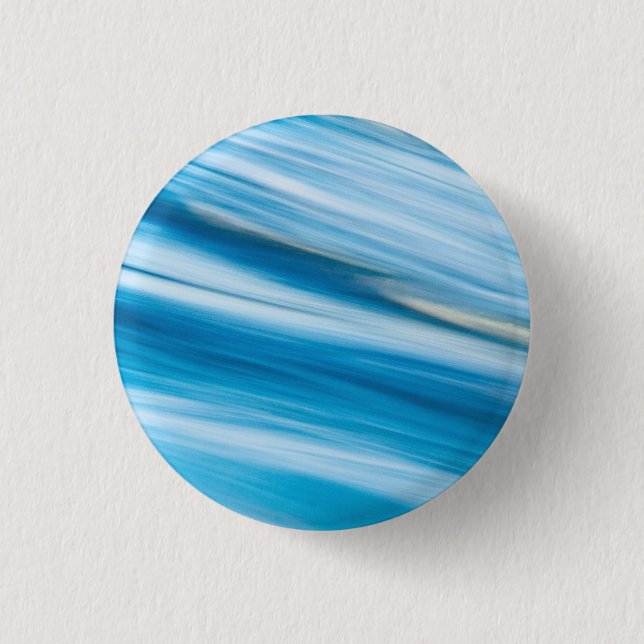 Sea Blue Abstract         Button (Front)