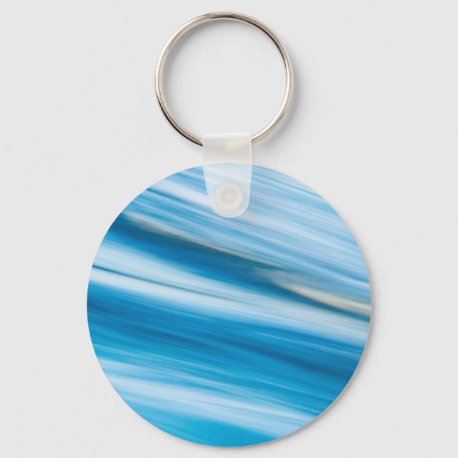 Sea Blue Abstract        Keychain (Front)