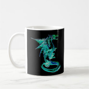 Sea Blue Dragon Fantasy Magical Coffee Mug