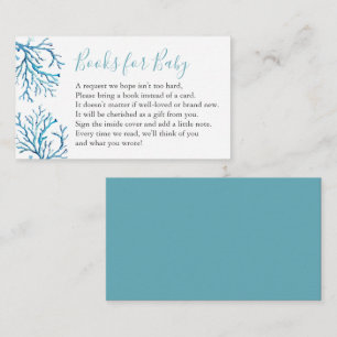 Sea Book For Baby Invitation Enclosure Card