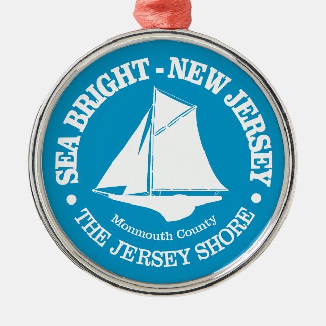Sea Bright (sloop) Metal Ornament (Front)