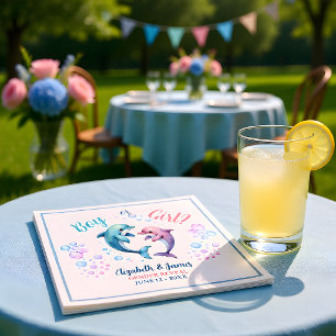 Sea Bubbles Boy or Girl Gender Reveal Napkins