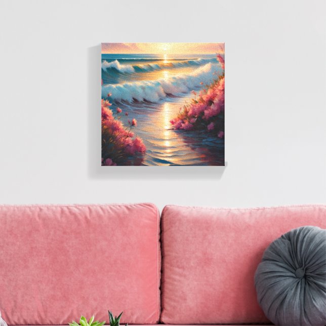 Sea Canvas Print (Insitu(LivingRoom))