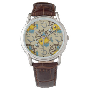 Sea Captain Fish Pattern Watch