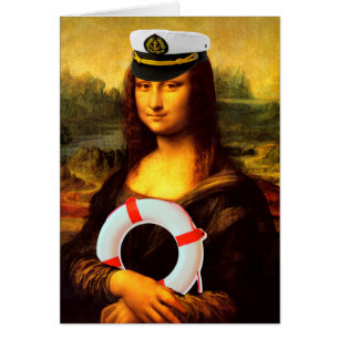 Sea Captain Mona Lisa Cards