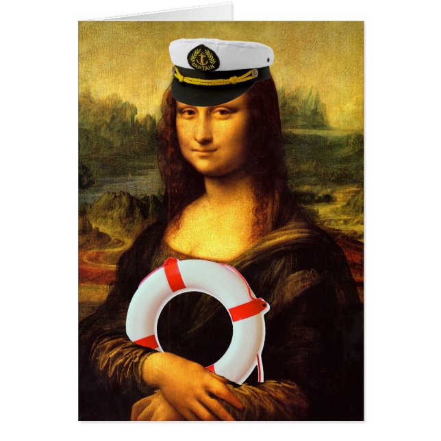 Sea Captain Mona Lisa Cards (Front)