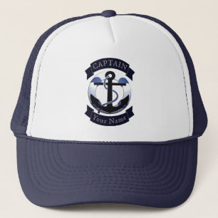 Sea captain sailor personalized trucker hat