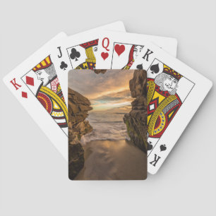 Sea cave at Windansea Beach Poker Cards