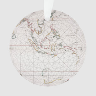 Sea chart East of India   Indonesia Ornament
