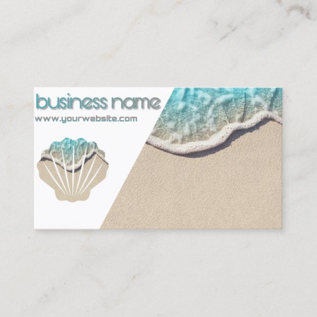 Sea chart visits business card (Front)
