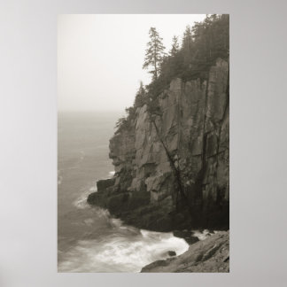 Sea Cliff at Quoddy Head, Maine Poster