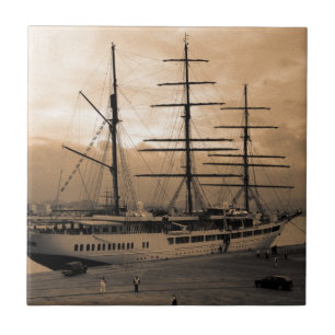 Sea Cloud II Ceramic Tile