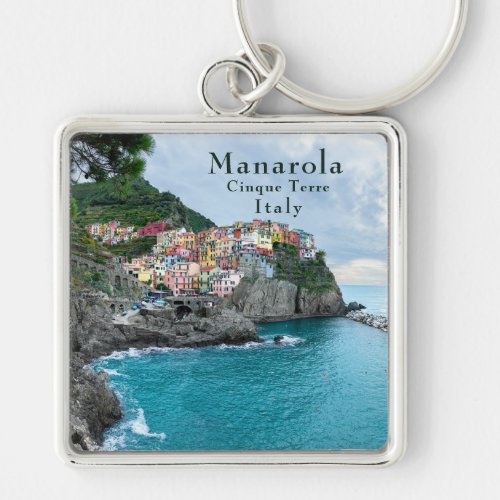 Sea Coast Cinque Terre Manarola Riomaggiore Italy  Keychain