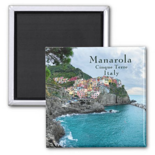 Sea Coast Cinque Terre Manarola Riomaggiore Italy  Magnet