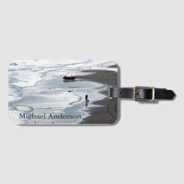 Sea coming to shore - Personalized Luggage Tag