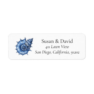 Sea Conch Personalized Label