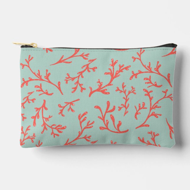 Sea Coral  Accessory Pouch (Front)