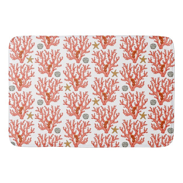 Sea coral bathroom mat (Front)