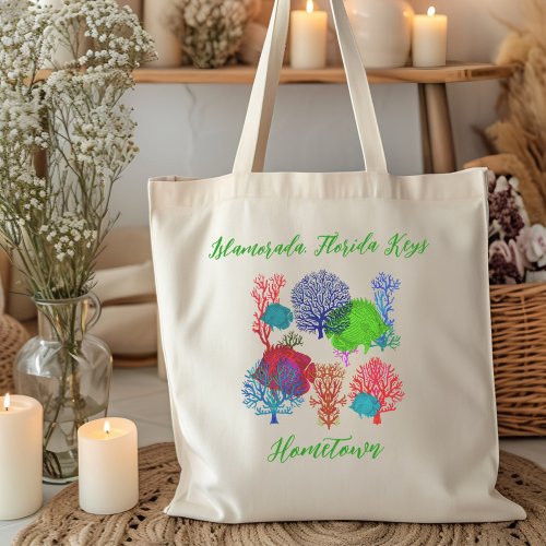 Sea Coral Fish Hometown Pride Custom Tote Bag