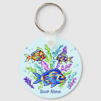 Sea Coral Fish Keychain