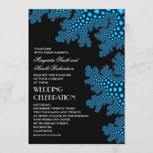 Sea Coral Modern Beach Wedding Invitation