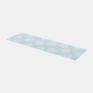 Sea Coral Silhouette Columbia Blue Outdoor Rug