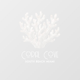 Sea Coral Silhouette Floor Decals