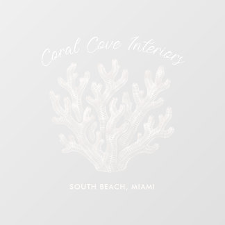 Sea Coral Silhouette Floor Decals