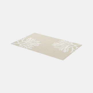 Sea Coral Silhouettes Outdoor Rug