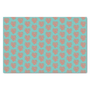 Sea Coral Tissue Paper by stickywicket at Zazzle