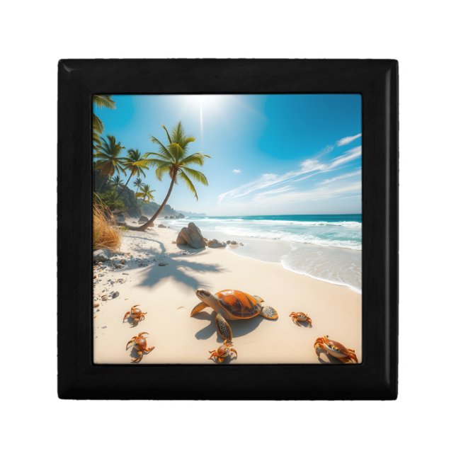 Sea  Crabs on Tropical Beach – Serene Ocea Gift Box (Front)