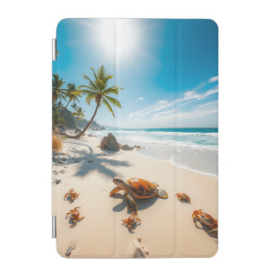 Sea  Crabs on Tropical Beach – Serene Ocea iPad Mini Cover